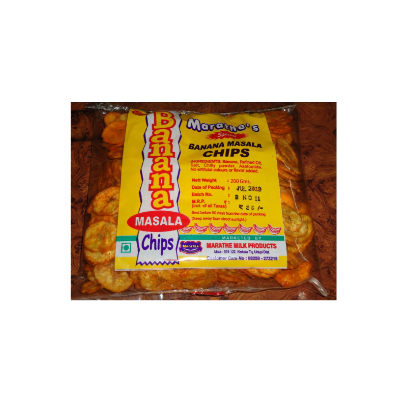 Banana Chips (Masala) Masala Banana Chips -Fried in sunflower refined Oil - Image 1