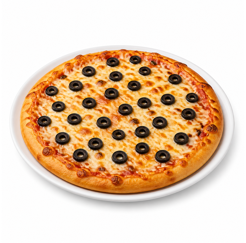 black-olive-pizza-12-inch Black Olive Pizza - 12 Inch - Image 1