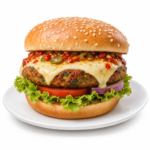 Veg Chilli Cheese Grilled Burger